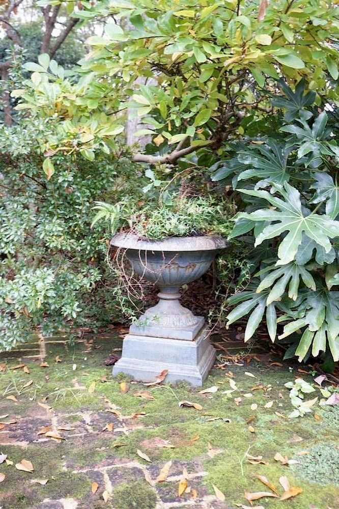 Appraisal: th C French Cast Iron Urn with Cast Iron Pedestal