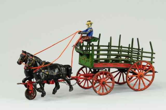 Appraisal: PRATT LETCHWORTH TWO HORSE DRAY C dray has three removable