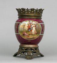 Appraisal: A Vienna Decorated Vase circa late th Century A large