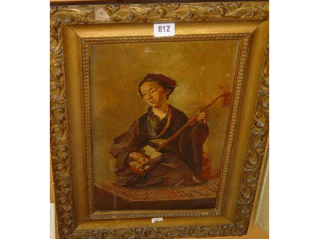 Appraisal: An early th century oil painting on board of a