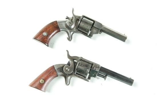 Appraisal: TWO SIDEHAMMER RIMFIRE REVOLVERS Allen Wheelock earrly model Octagonal caliber