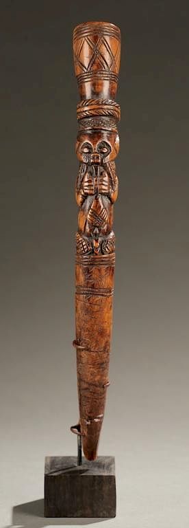 Appraisal: Yoruba divination tapper th th c A divination tapper with