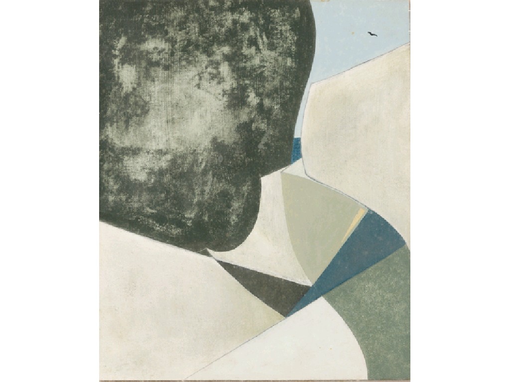 Appraisal: ANDREW LANYON Portreath abstract inscribed on two labels on the