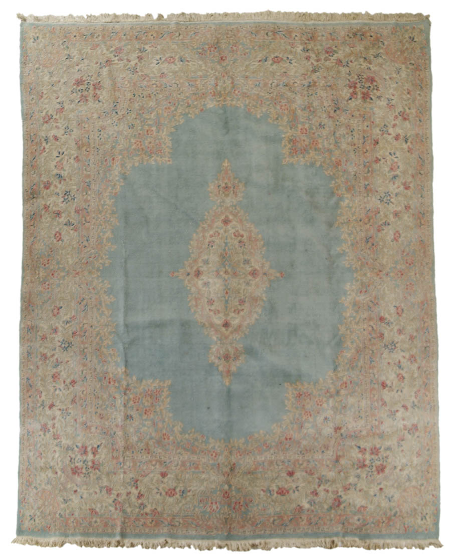 Appraisal: ROOM SIZE KERMAN ORIENTAL CARPET Nice pastel colors with a