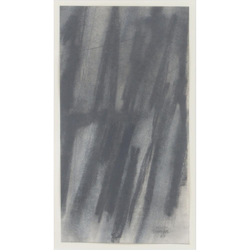 Appraisal: JACK TWORKOV NEW YORK MASSACHUSETTS - UNTITLED BARRIER SERIES CHARCOAL