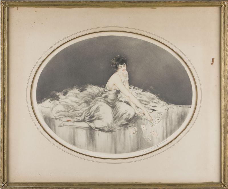 Appraisal: Louis Icart Fr - Reussite drypoint in color on wove