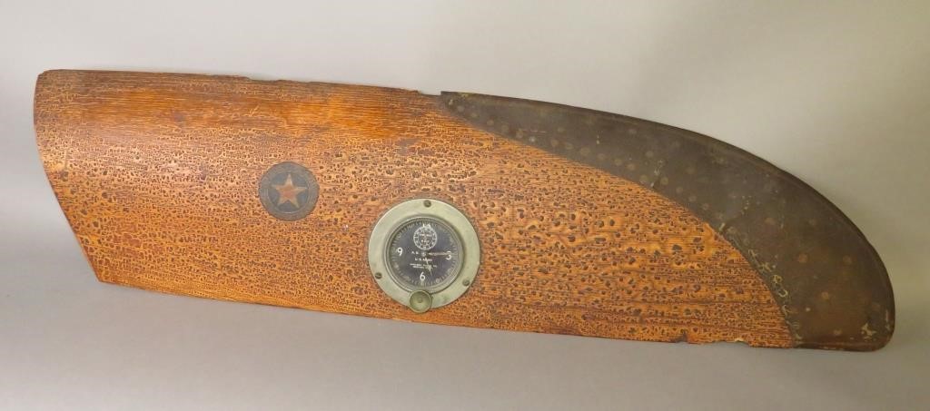 Appraisal: RARE WWI AIRCRAFT PROPELLER RARE CHELSEA CLOCK Cca dated clock