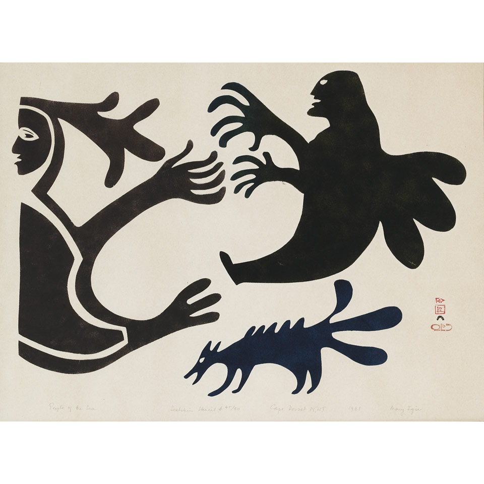 Appraisal: MARY IGIU - E - Cape Dorset PEOPLE OF THE