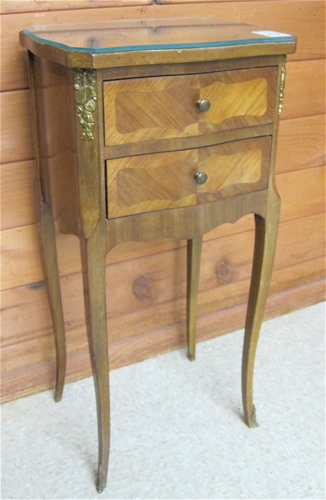 Appraisal: LOUIS XV STYLE TABLE EN CHIFFONIERE French early th century