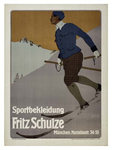 Appraisal: CARL FRANZ MOOS SPORTBEKLEIDUNG FRITZ SCHULZE Circa x inches Druckereien