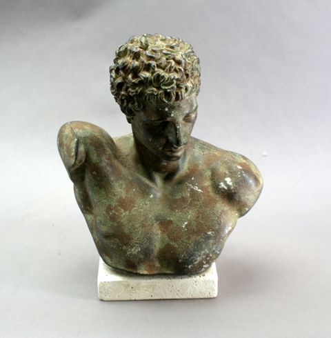 Appraisal: A Roman style bust set upon a plinth cm high