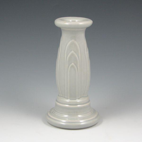 Appraisal: Five Fiesta candleholders in Pearl Gray All marked Fiesta HLC