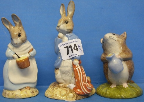 Appraisal: Beswick Beatrix Potter figures Peter and the Red Pocket Hanckerchief