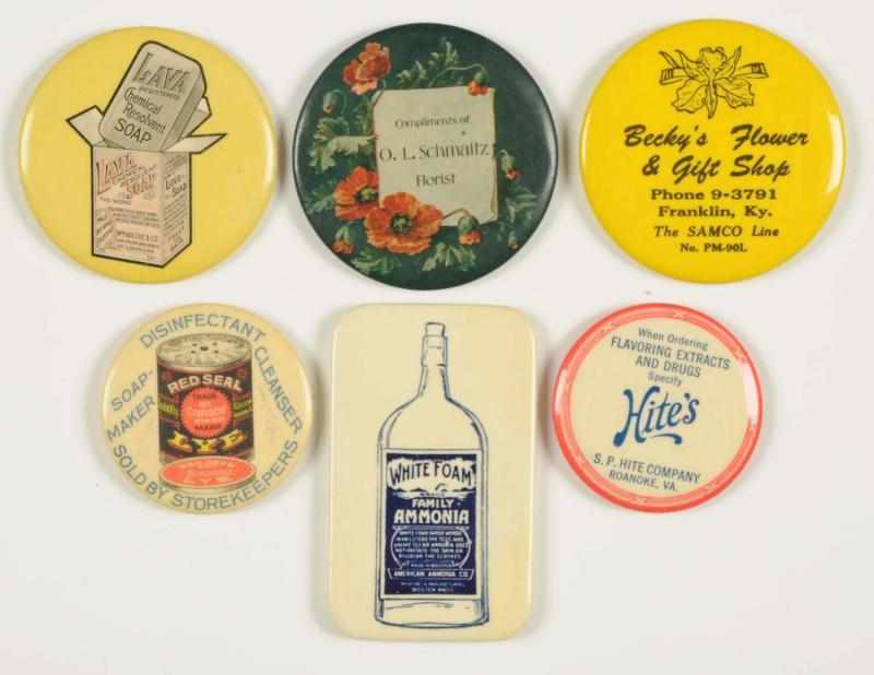 Appraisal: Lot of Product Related Pocket Mirrors Condition Near Mint Size