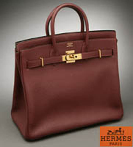 Appraisal: Hermes togo leather Haut a Courroies Birkin bag Hermes togo