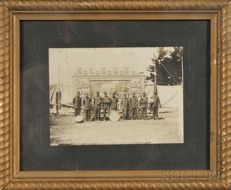 Appraisal: Framed Photograph of PROF EASON'S BAND MINSTRELS RANCH SHOW America