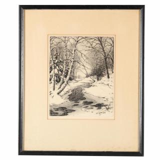 Appraisal: Ronau William Woiceske American etching signed titled and numbered lower