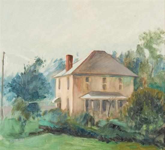 Appraisal: Henry Coe American b House Among Trees oil on board