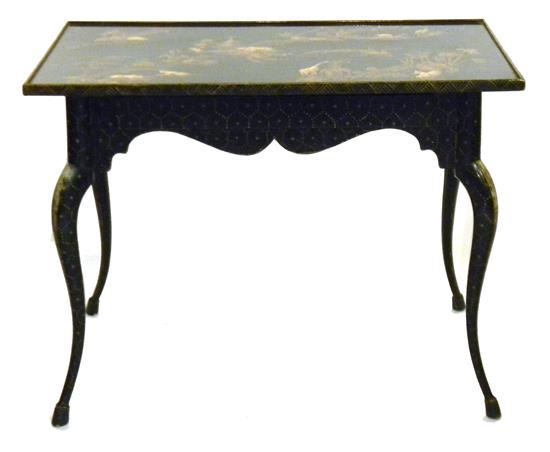 Appraisal: Early th C Queen Anne style Chinoiserie decorated single drawer