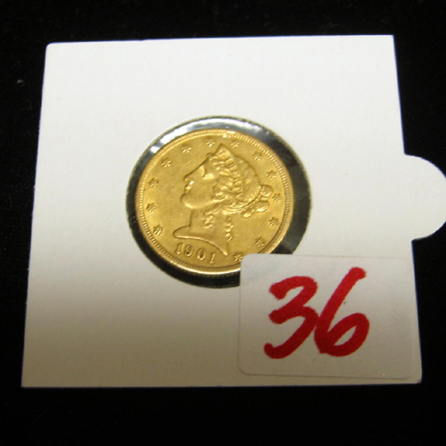 Appraisal: U S GOLD PIECE Liberty head type variety with motto