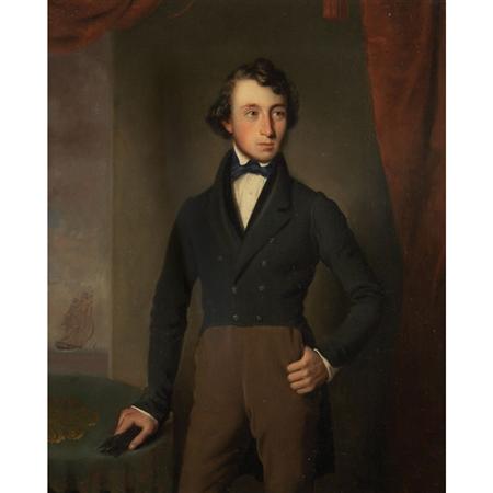 Appraisal: American School th Century Portrait of a Gentleman Possibly a