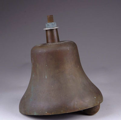 Appraisal: GRAHAM-WHITE CAST BRASS TRAIN BELL Cast brass locomotive bell SIZE