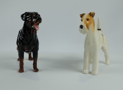 Appraisal: Beswick Wire Haired Fox Terrier and Rottweiler