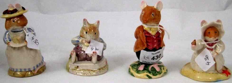 Appraisal: Royal Doulton Brambly Hedge Figures Mrs Apple DBH Lord Woodmouse