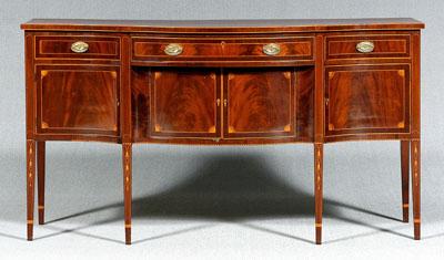 Appraisal: Federal style sideboard in the New York style mahogany with