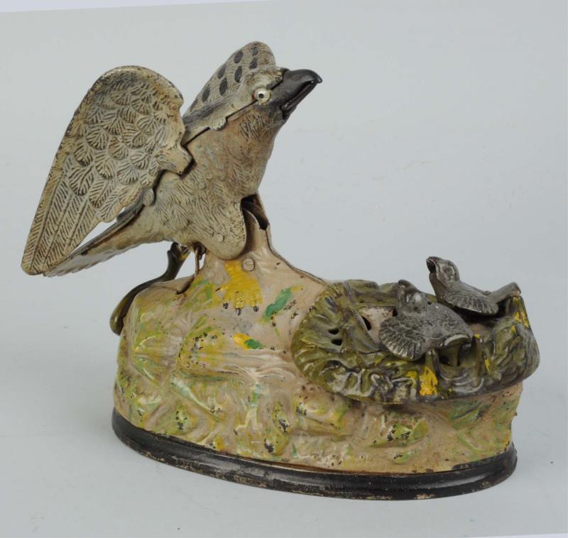 Appraisal: Eagle Eaglets Mechanical Bank Manufactured by J E Stevens Co