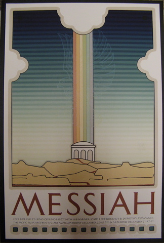 Appraisal: DAVID LANCE GOINES COLOR LITHOGRAPHIC POSTER California born titled Messiah