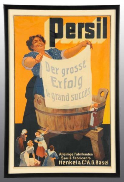 Appraisal: Paper Persil Soap Sign Description European Condition Excellent Size x