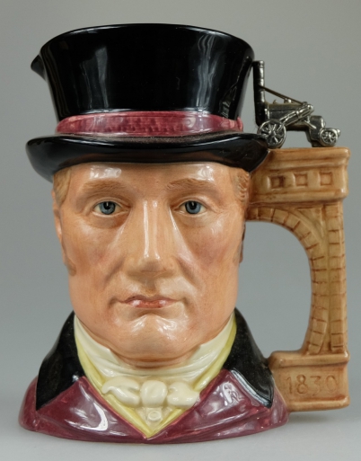 Appraisal: Royal Doulton large character jug George Stevenson D limited edition