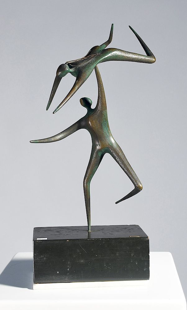 Appraisal: Curtis Jere figural cast bronze dancers Curtis Jere figural cast