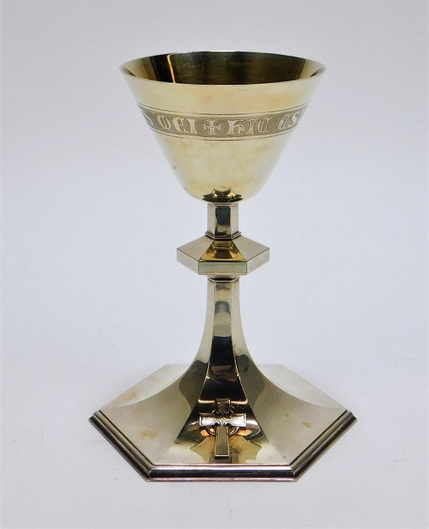 Appraisal: Gilles Beauregard Sterling Silver Chalice Canada th Century Wide rim