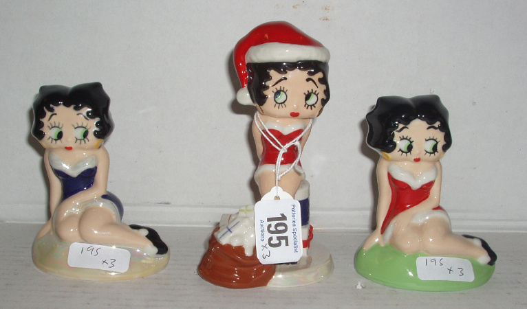 Appraisal: Betty Boop Christmas Surprise Betty Boop Blue Dress Betty Boop