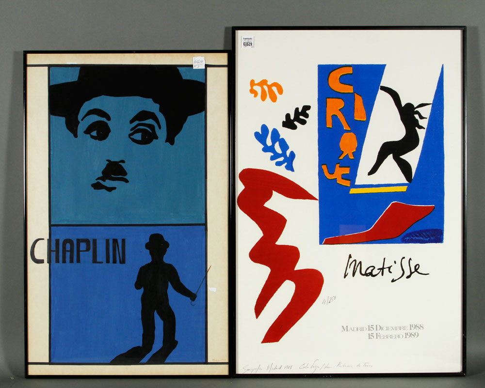 Appraisal: - Artworks Lot of three artworks to include Matisse image