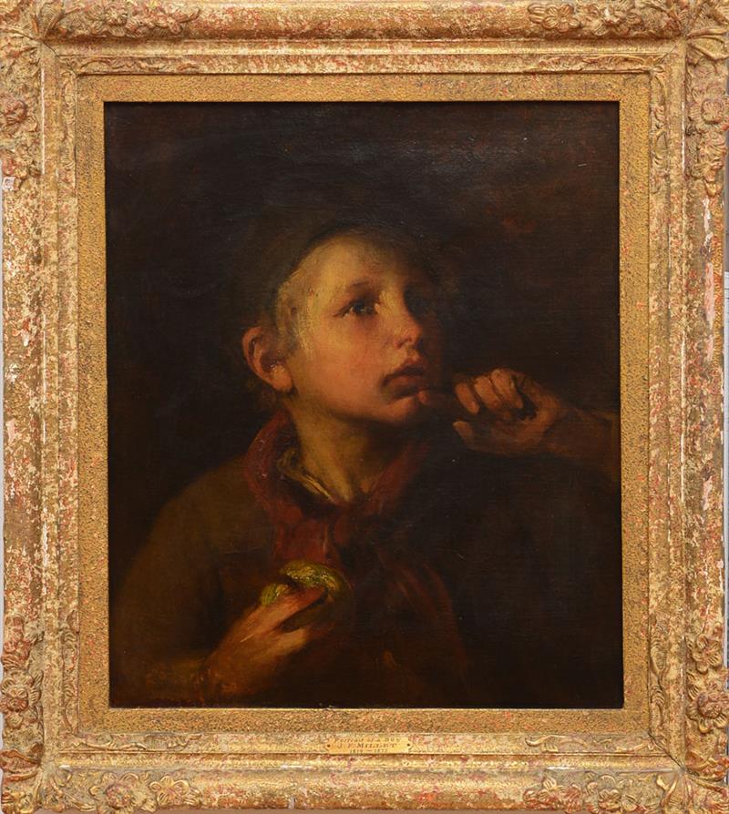 Appraisal: FRENCH SCHOOL PORTRAIT OF A BOY Oil on canvas unsigned