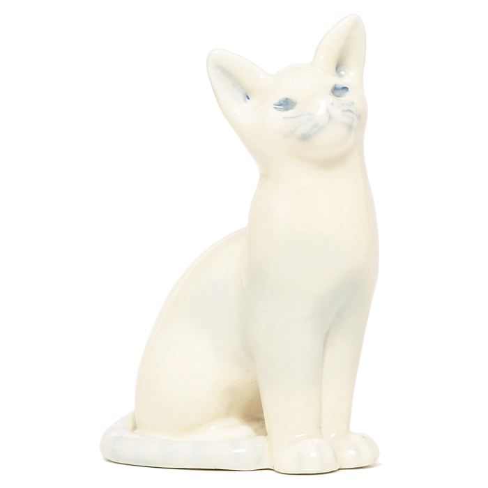 Appraisal: Fine and unusual Rookwood figural large cat covered with an