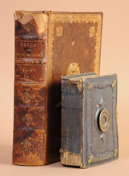 Appraisal: Lot of Leather Bound Books Includes one photo album with