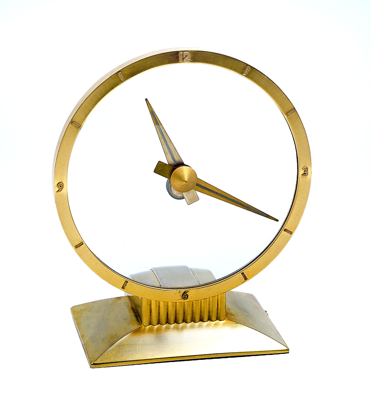 Appraisal: ART DECO JEFFERSON GOLDEN HOUR MYSTERY CLOCK Jefferson Golden Hour