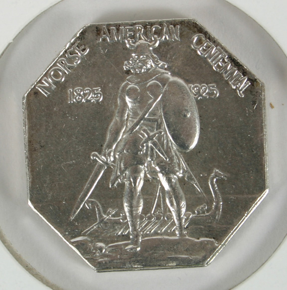 Appraisal: Norse American Centennial Silver Thick Medal AU