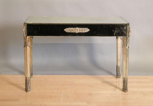 Appraisal: Pair of Italian mirrored pier tables h w