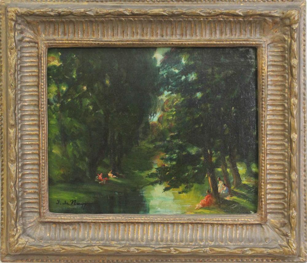 Appraisal: LASZLO DE NAGY United States Hungary - oil on board