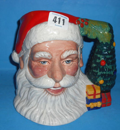 Appraisal: Royal Doulton large Character Jug Santa Claus D Christmas tree