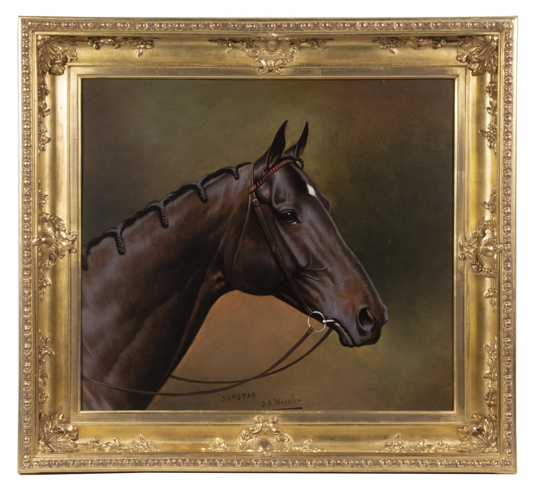 Appraisal: JOHN ALFRED WHEELER UK - Head Portrait of the Thoroughbred