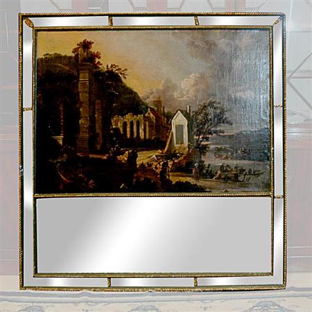 Appraisal: Italian Neoclassical Style Painted and Parcel Gilt Trumeau Estimate -