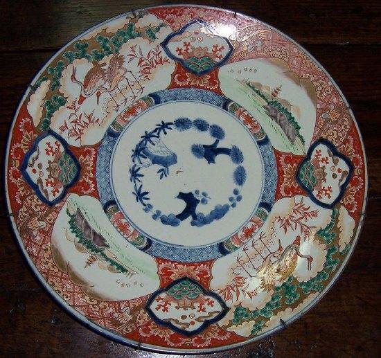 Appraisal: An Imari charger the central circular panel to a surround