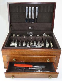 Appraisal: pc Gorham Old English Tipt sterling silver flatware set pc