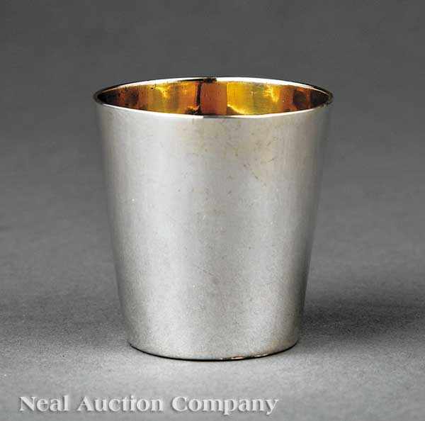 Appraisal: A Small George III Sterling Silver Beaker Peter and William